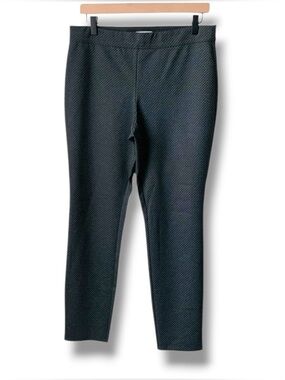 MAX STUDIO Patterned Ponte Leggings Gray Large